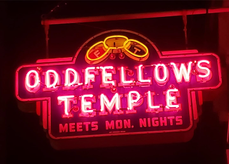 Odd Fellows Sign